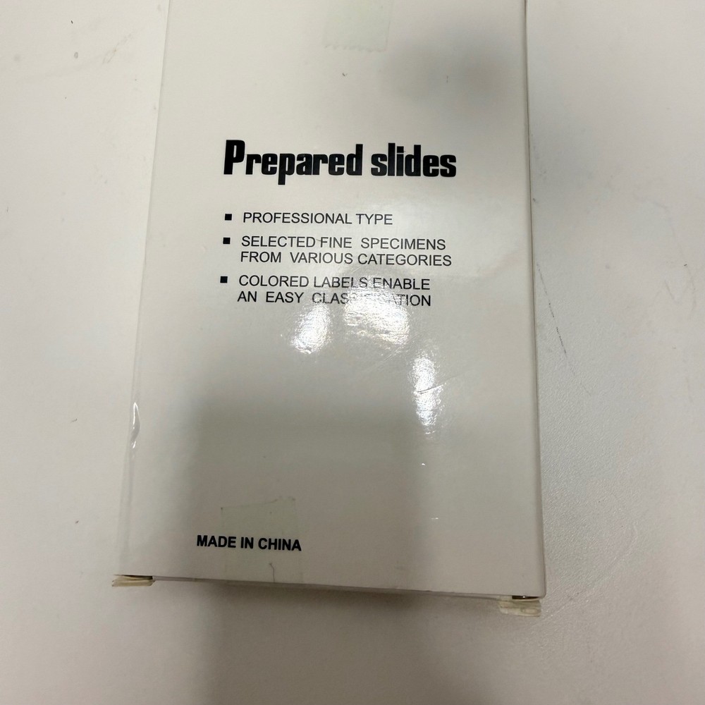 12 Pack Professional Prepared Microscope Slides Insect Plant Specimen Set