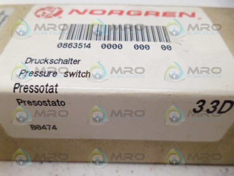 NORGREN 0863514 PRESSURE SWITCH NSMP