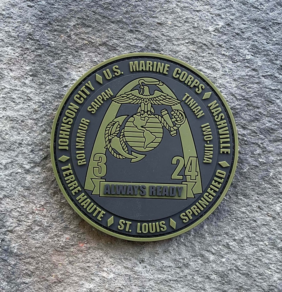 3rd Battalion 24th Marines SUBDUED PVC Morale Patch