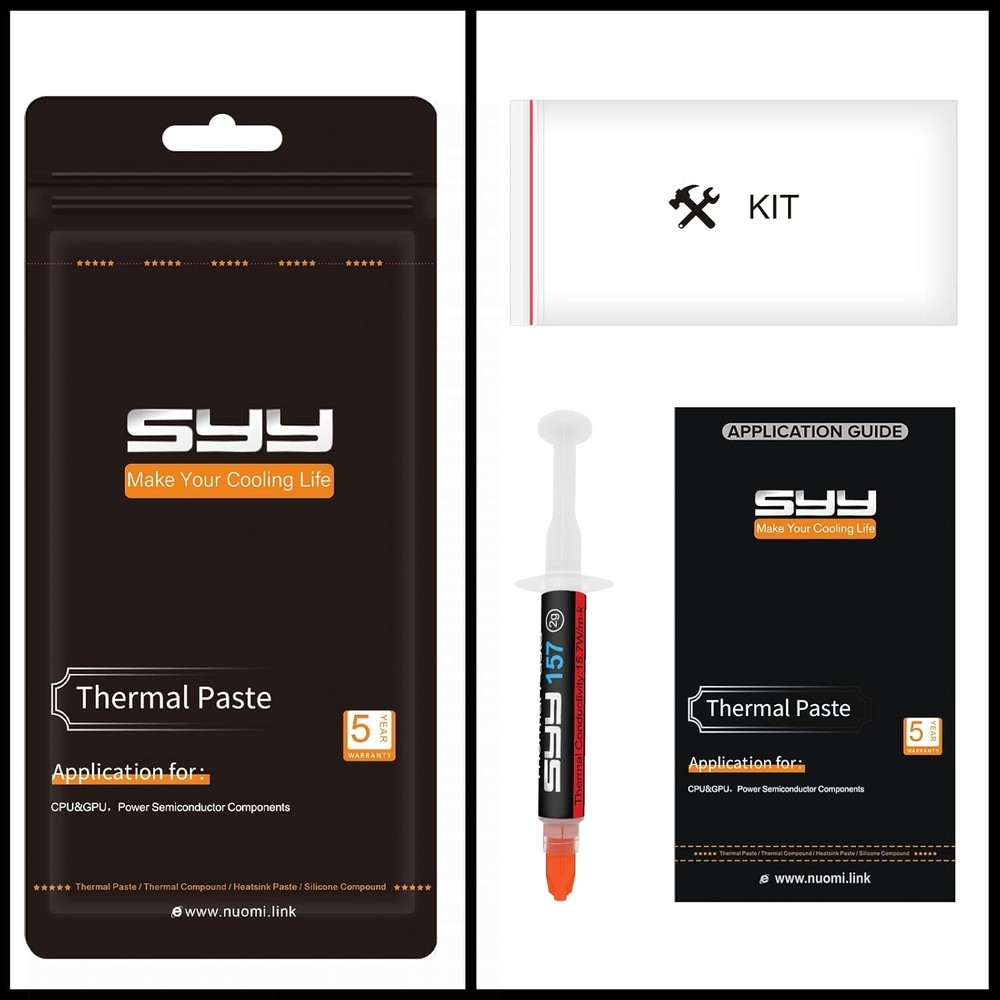 High-Performance 2g Thermal Compound - Ideal for CPUs, GPUs & Easy Application