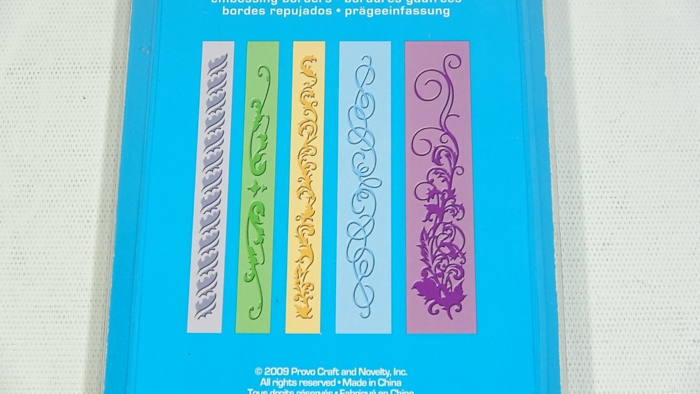 2009 Cuttlebug Embossing Borders Organic Flourish 37-1922