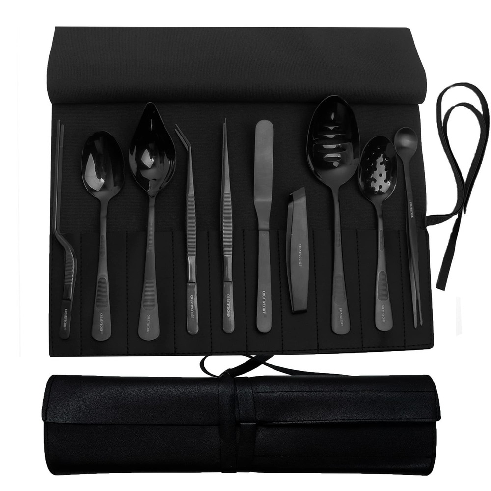 CREATIVECHEF Professional Chef Plating Kit, 10 Piece Culinary Plating Set, Bl...