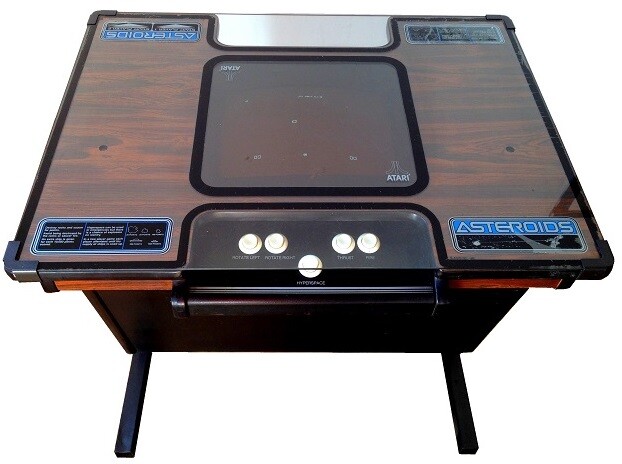 ASTEROIDS ARCADE COCKTAIL MACHINE by ATARI 1979