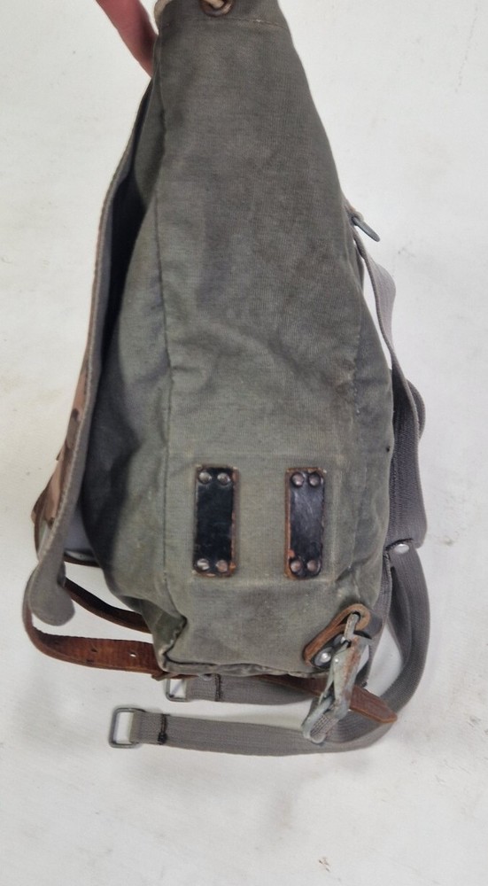 Vintage Austrian Military Bag Backpack