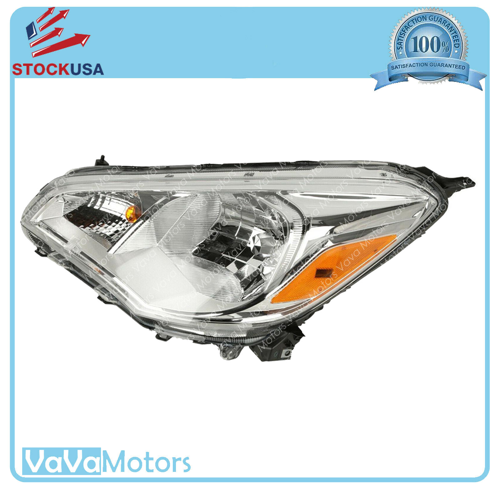 Fits 2017 2018 2019 2020 Mitsubishi Mirage G4 Headlight Assembly Left Right Pair