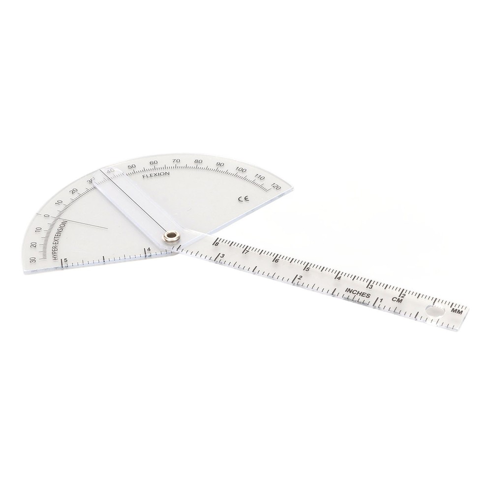 Orthopedic Protractor Transparent Plastic Accurate Range For Joint Measurement
