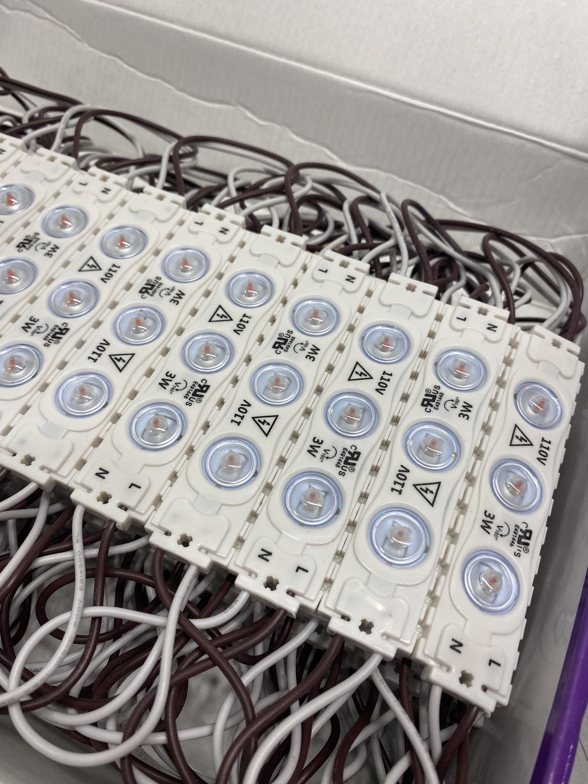 Single Color LED Module 100 Pack Red AC110V/220V DM3BF-67