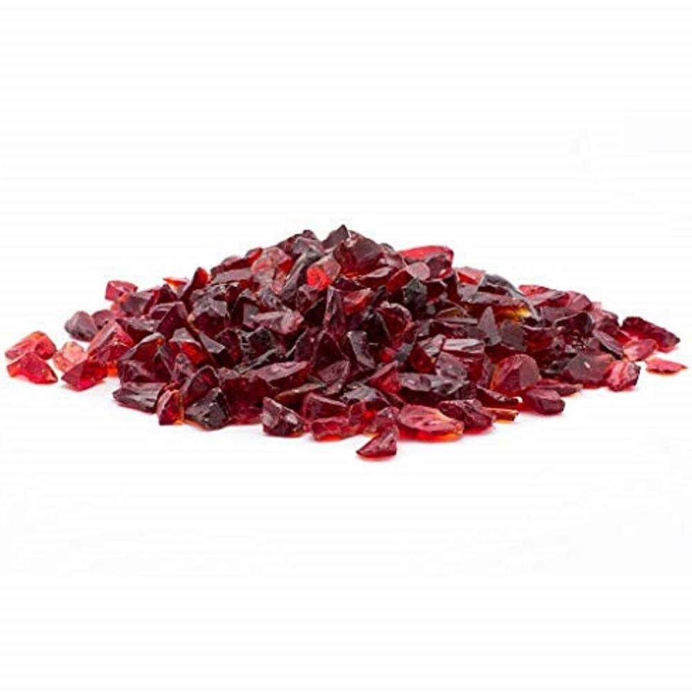 1/2 In. 25 Lb. Medium Red Landscape Fire Glass
