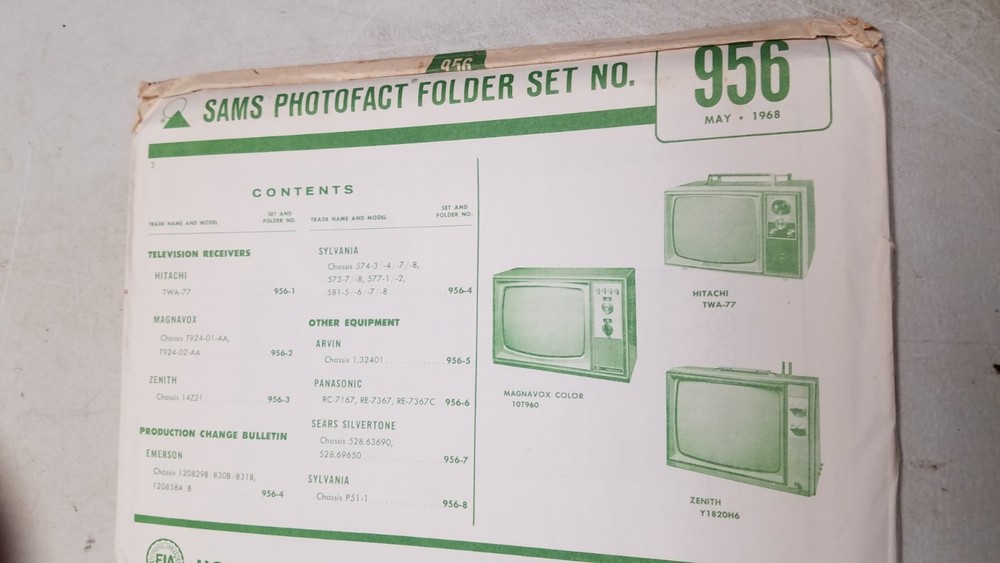 Sams Photo Facts Set 956 5/68 complete (D)