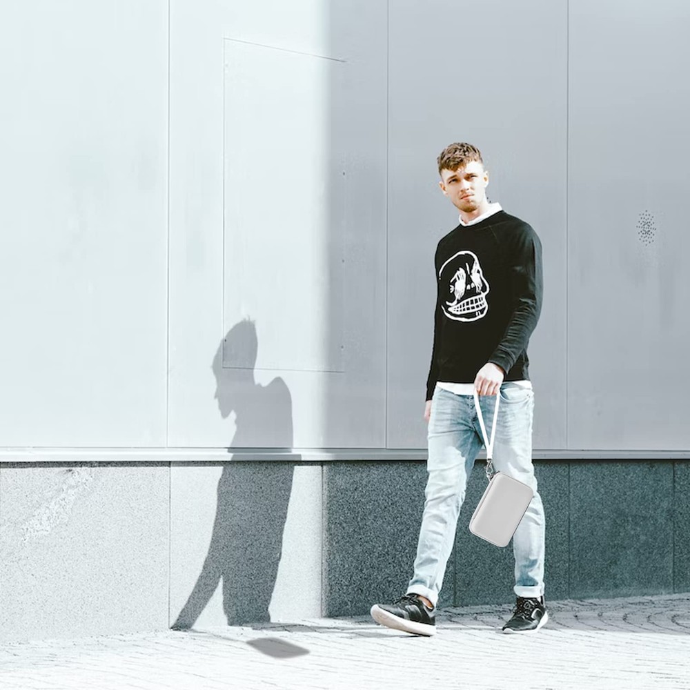 Againmore Hard Case Compatible with Analogue Pocket Handheld Compact, White