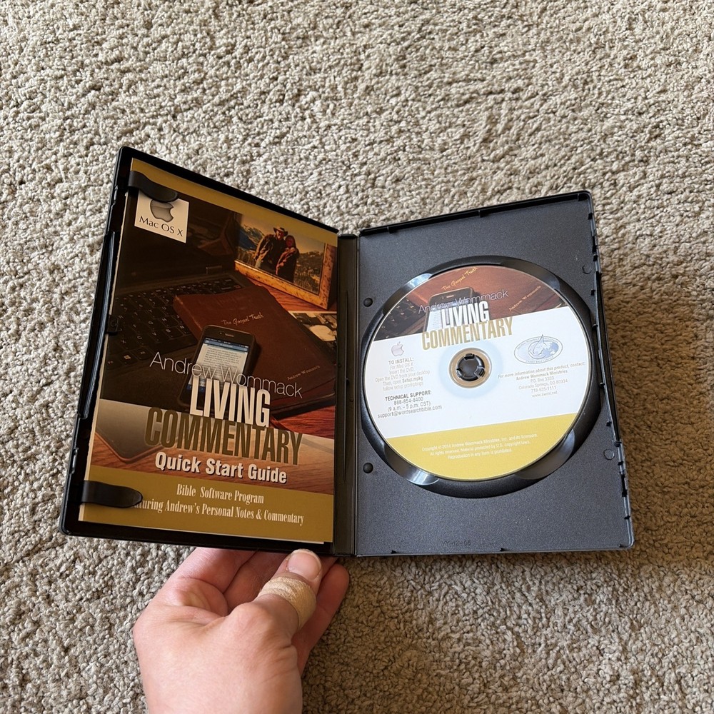 Andrew Wommack Living Commentary Bible Software Program DVD ROM for Mac OS X