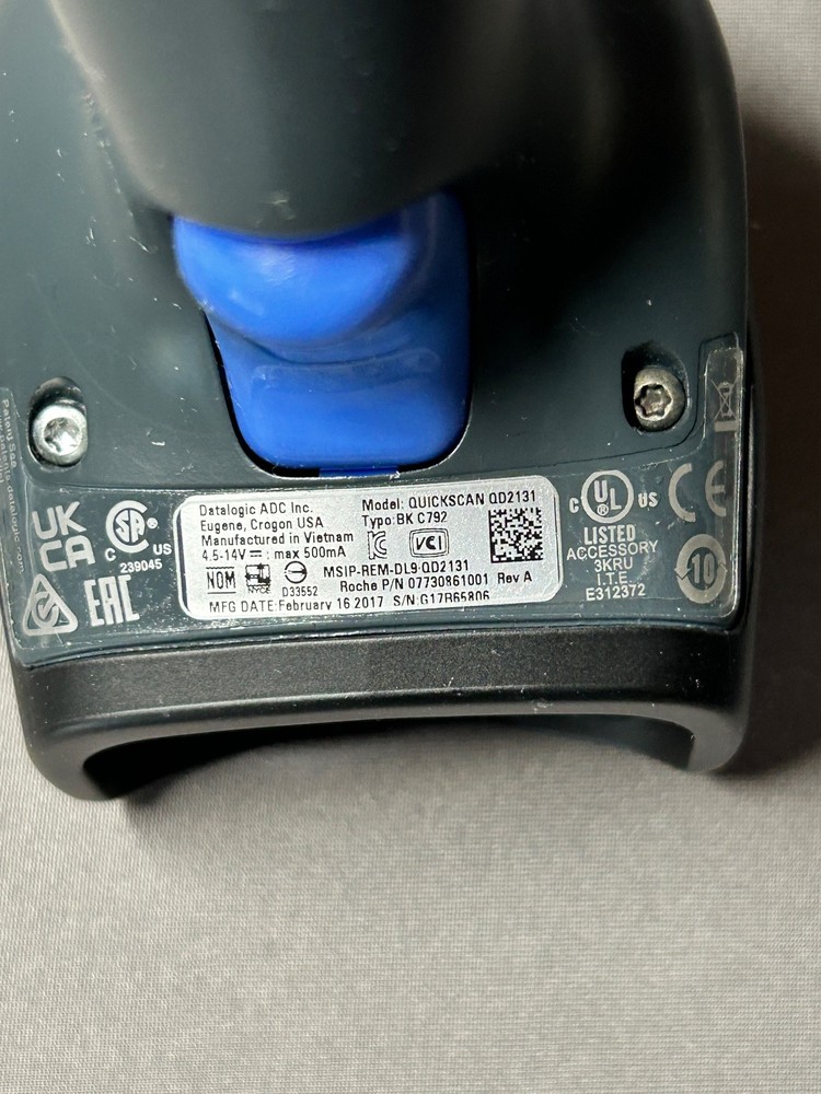 *No Cable* Datalogic QuickScan QD2131 USB Barcode Handheld POS Scanner