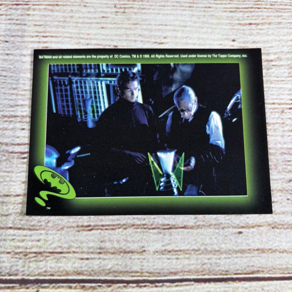 1995 Topps Batman Forever Sticker - #45 Bruce and Alfred
