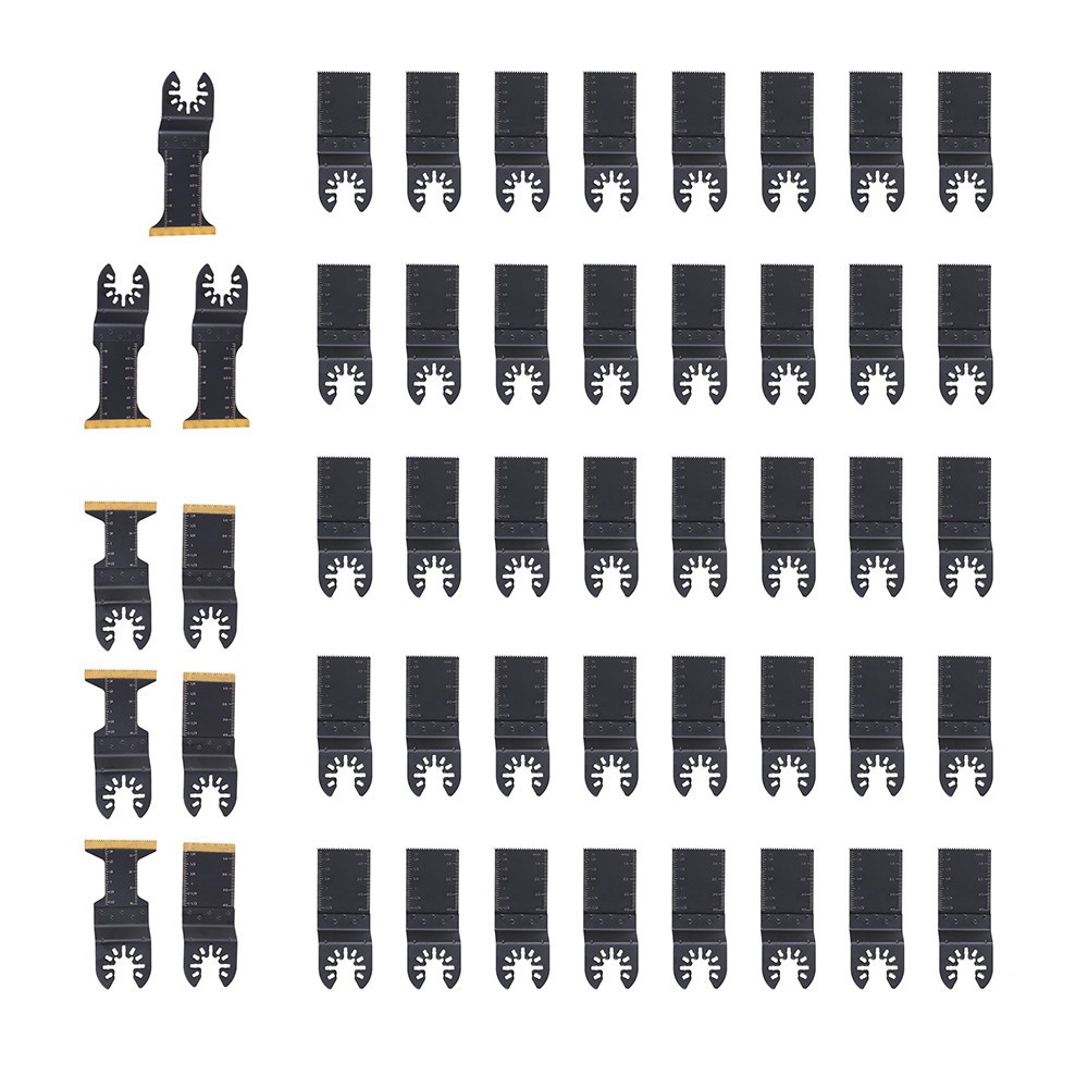 LABLT 4Type Universal Oscillating Tool Multitool Blades 49Pack for Metal Wood