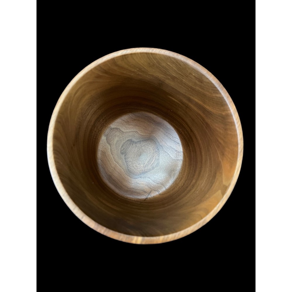 Walnut Handmade Crafted Bowl, Signed, Dated