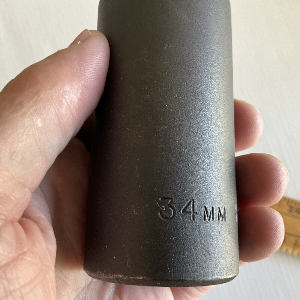 Williams 34 MM Model 14M-634 Deep Impact Socket 6 Point 1/2" Drive