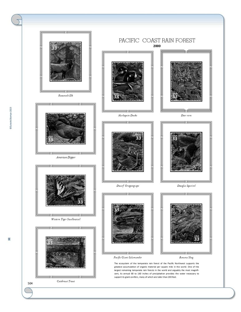 2000 U.S. Commemorative Singles COMPLETE Supplement (White Ace Alternative)