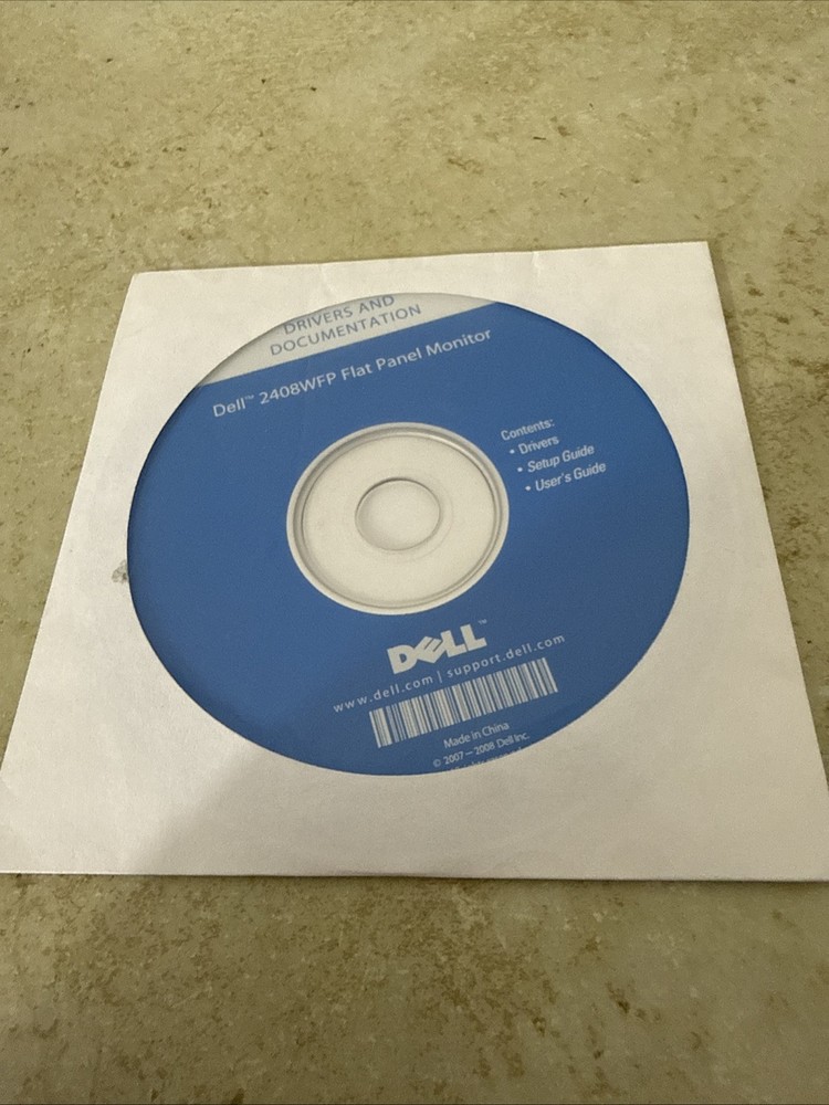 Dell 2408WFP Drivers And Documentation CD