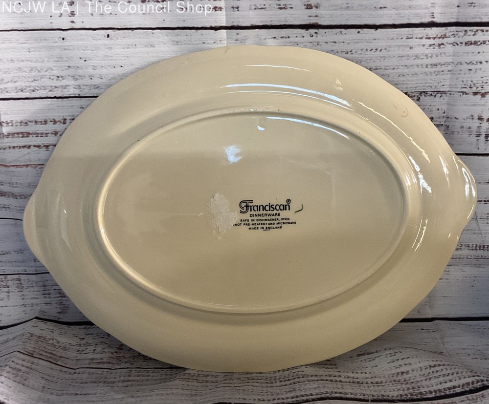 Franciscan Ceramic Earthenware Desert Rose Serving Platter Multicolor