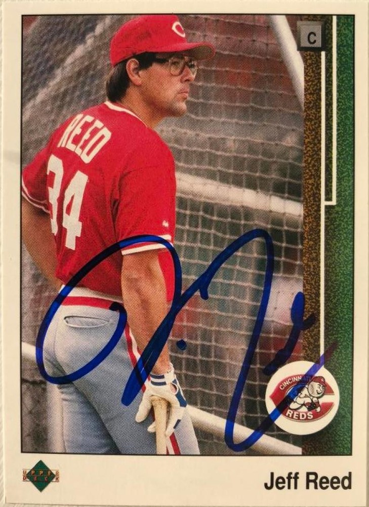 Jeff Reed Autographed 1989 Upper Deck #276