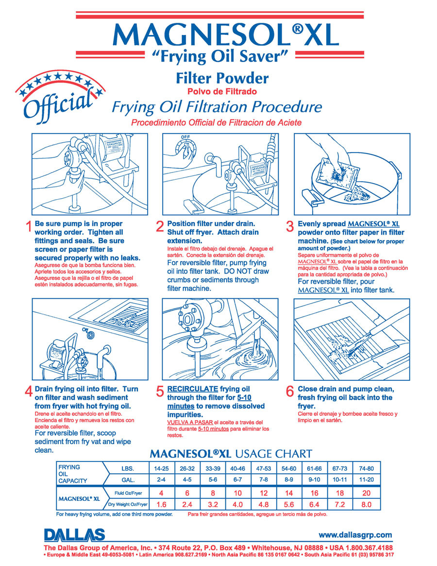 40 lb. Bulk Box Magnesol XL Fry Oil Saver Filter Powder by Dallas Group 727152