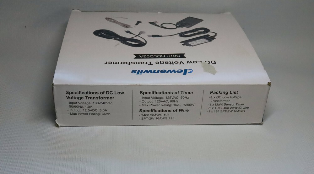 Dewenils DC Low Voltage Landscape Transformer Outdoor With Timer