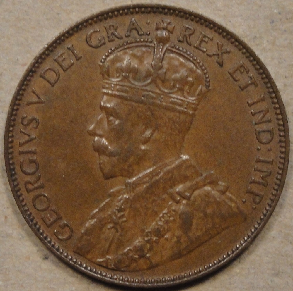 Newfoundland 1920 Large Cent AU as Pictured