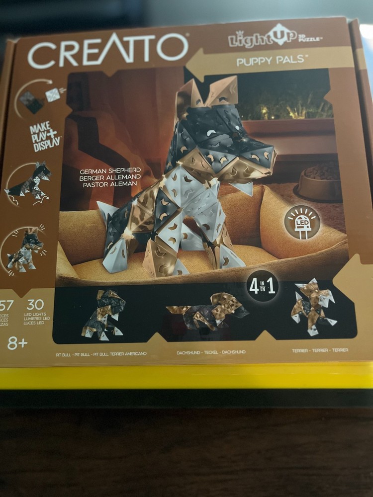 CREATTO Light Up 3D Puzzle Puppy Pals