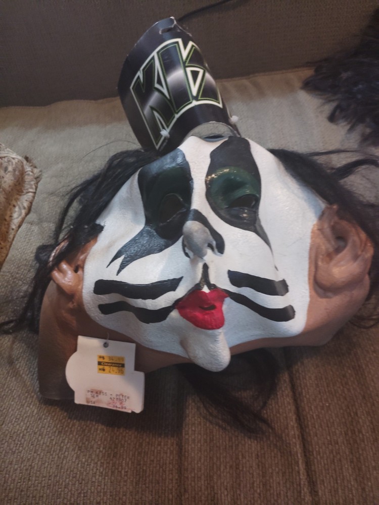 1996/1997 KISS Illusive Concepts whole head mask ~ PETER CRISS NWT