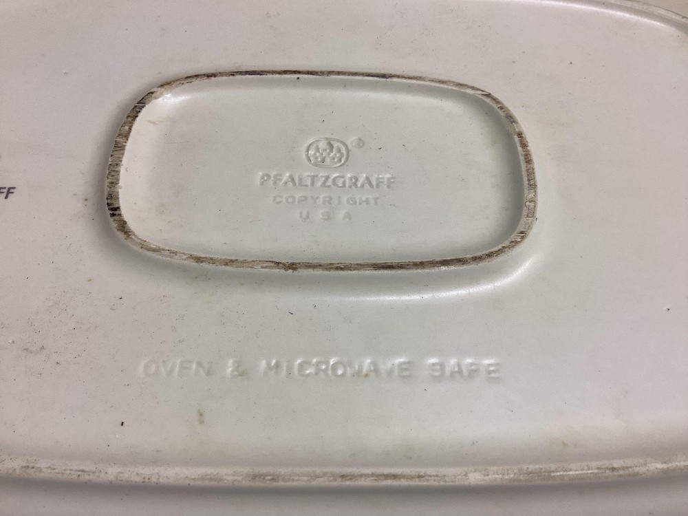 Pfaltzgraff Tea Rose Rectangular Baking Dish Casserole Ovenware USA Floral Pan