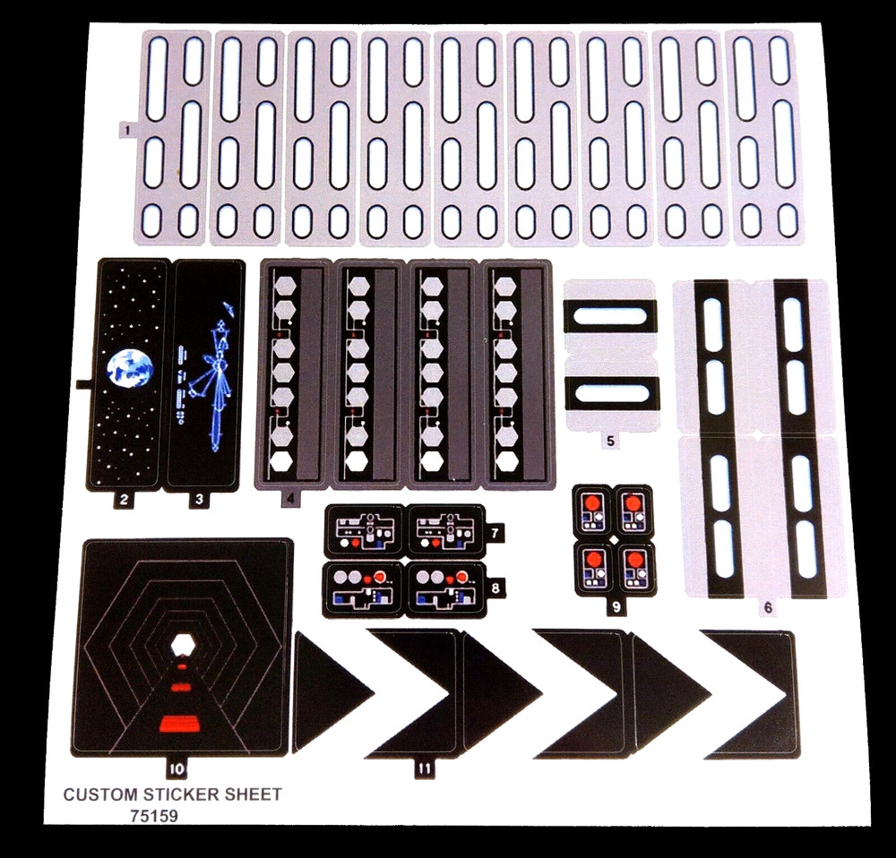 Custom Decal for 75159 Replacement Sticker for 75159
