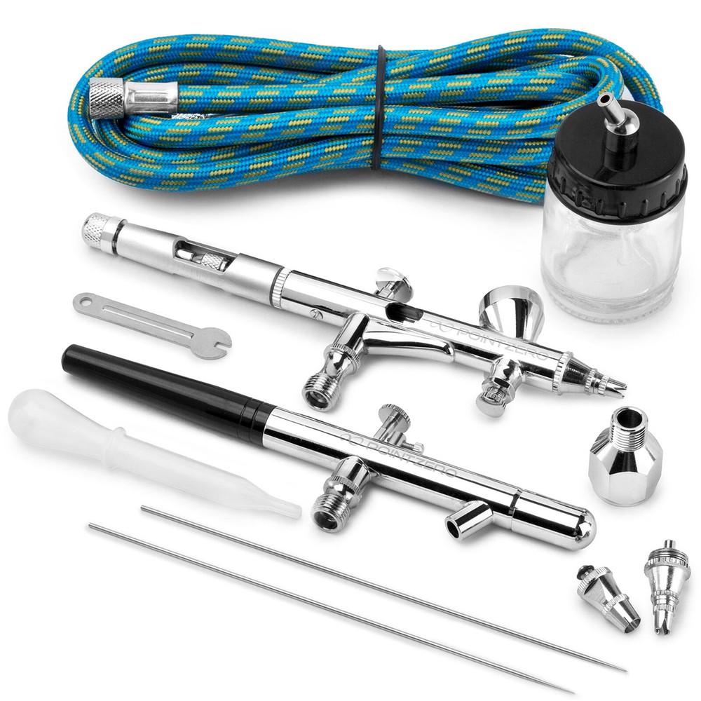 2 X Dual Action Airbrush Set