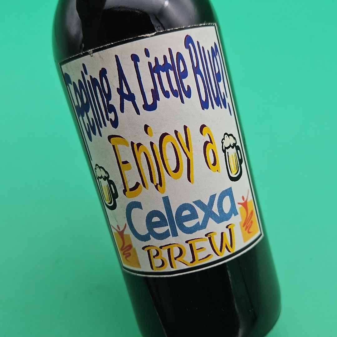 Rare Pharmaceutical Drug Rep Celexa Brew Beer Bottle Vintage