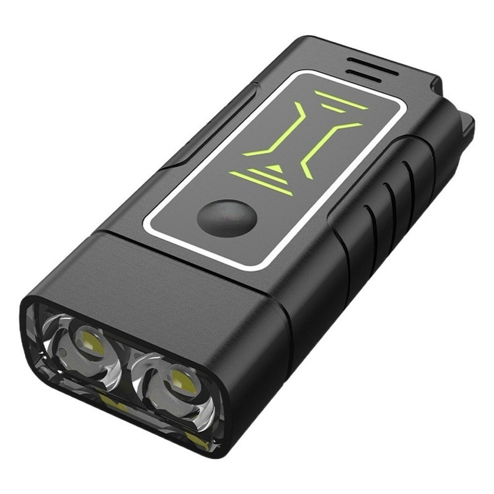 Slim Design For MINI LED Keychain Flashlight Type C Rechargeable Compact Light