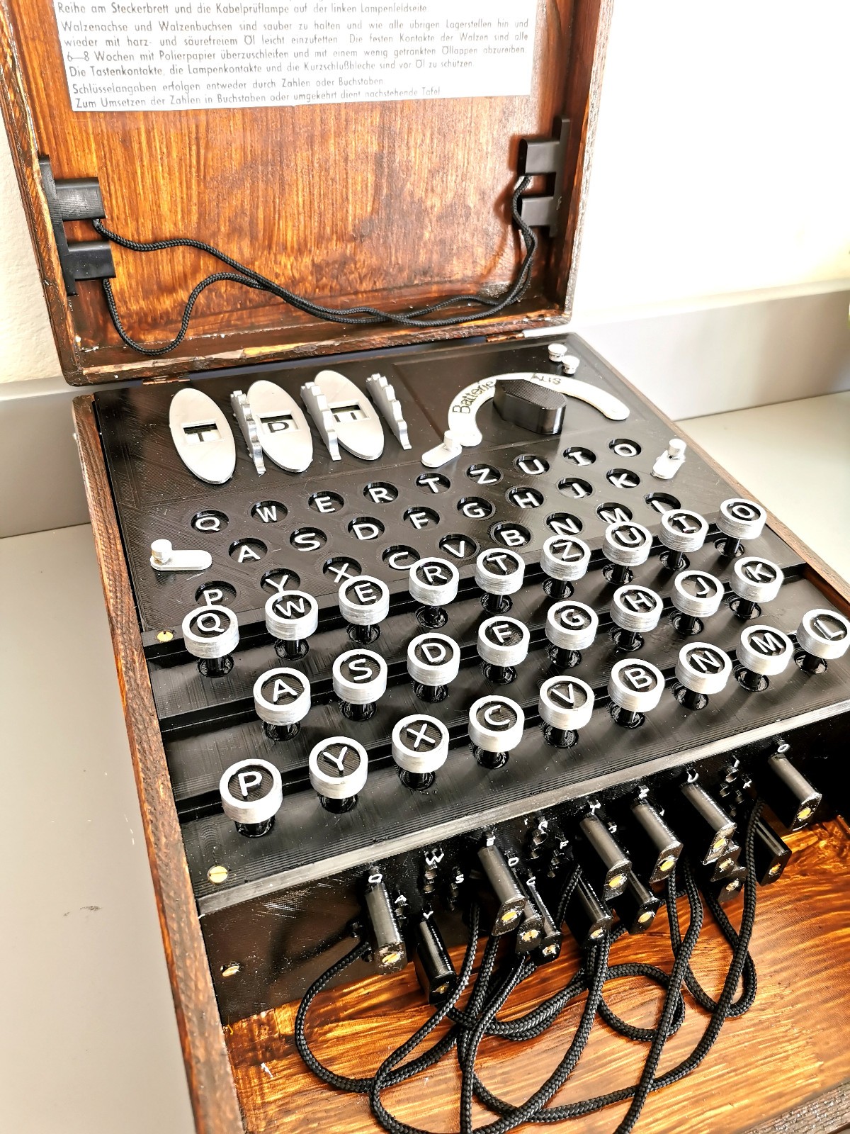 Enigma Machine Replica True Scale 1/1