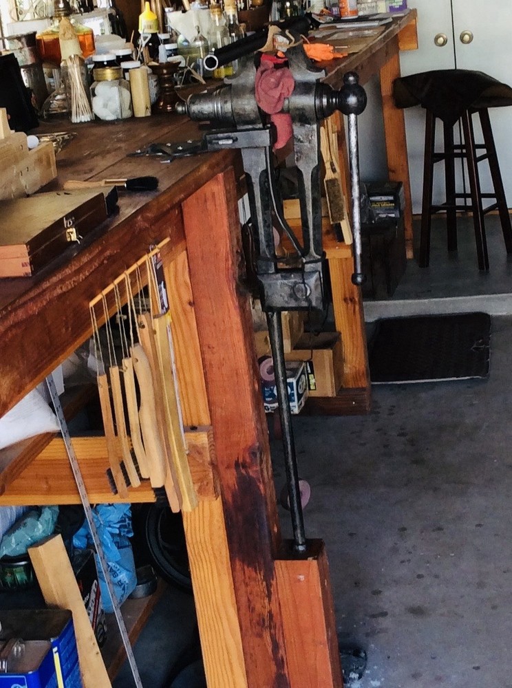 Blacksmithing Tools Peter Wright Post Leg Vise Vintage Gunsmith Blackpowder Vice