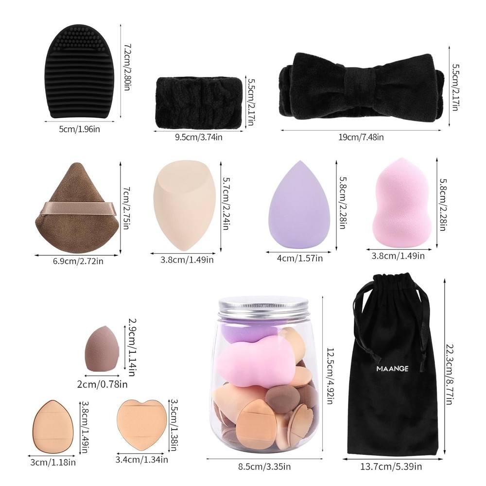 Makeup Brushes 51 Pcs Makeup Kit, Multi-functional Makeup Tool Set with Makeup