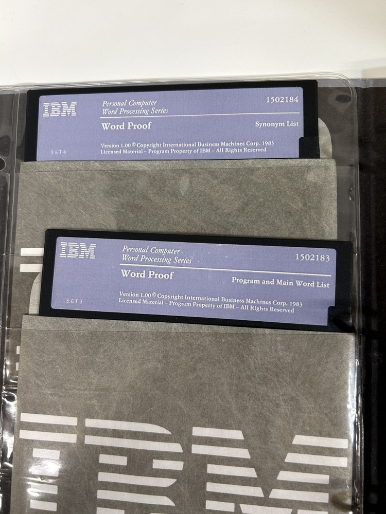 IBM WordProof Vrs 1.0 Manual & Software