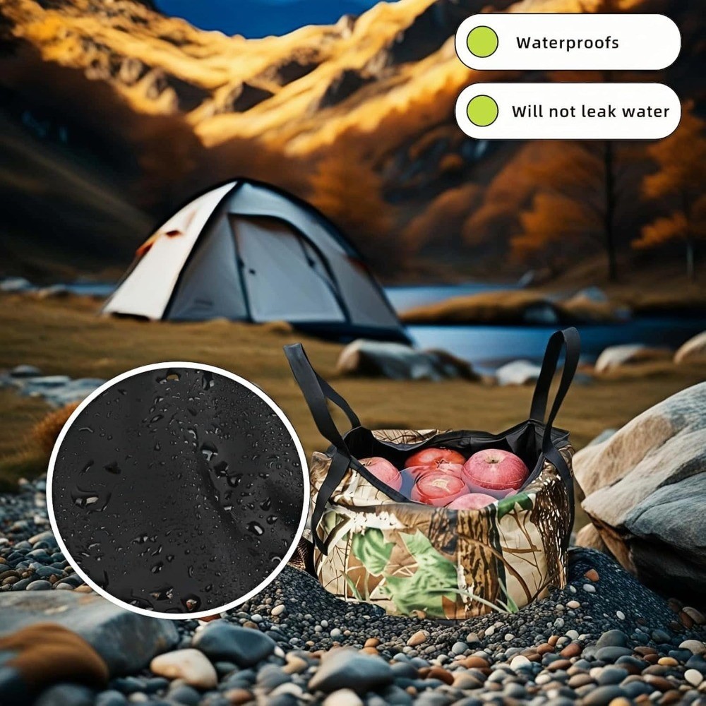 Portable Foldable Sink Bucket for Camping Travel Basin Collapsible Leakproof