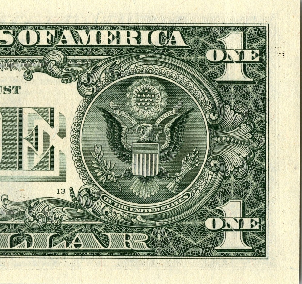 2021 D Star Note One Dollar Bill Regular Run Pack Note D02743746* UNC