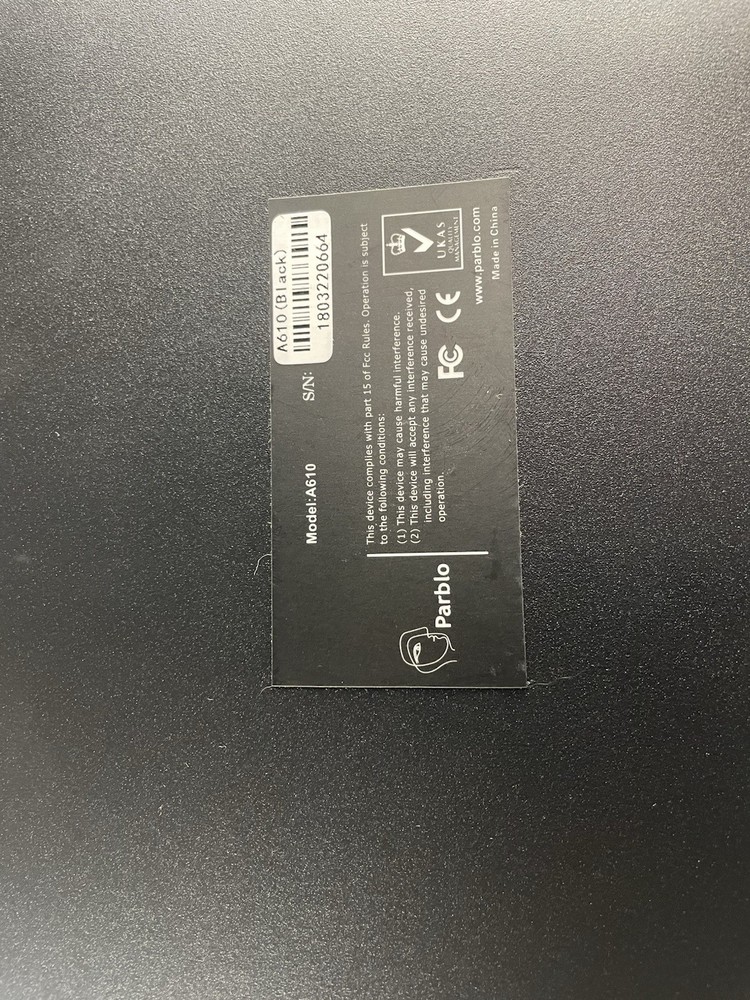 Parblo A610 Graphic Drawing Tablet