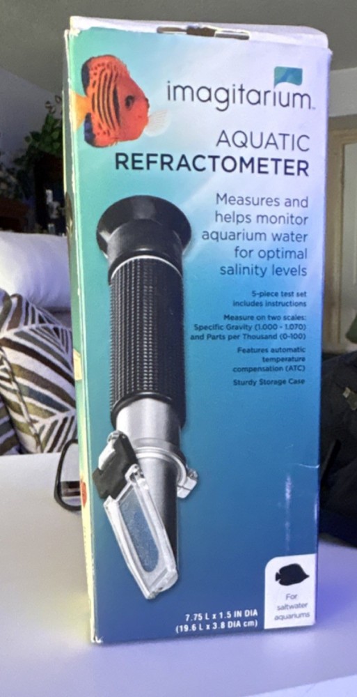 Imagitarium Marine Refractometer Test Kit for Salinity & Gravity