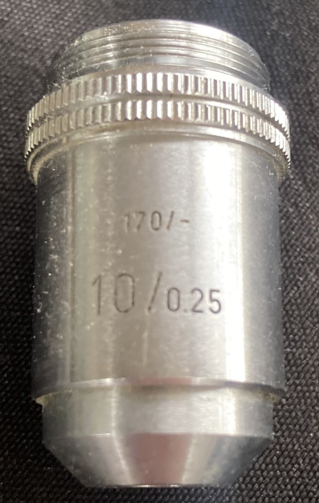 Leitz Wetzlar 10x/0.25 170/- Microscope Objective Lens