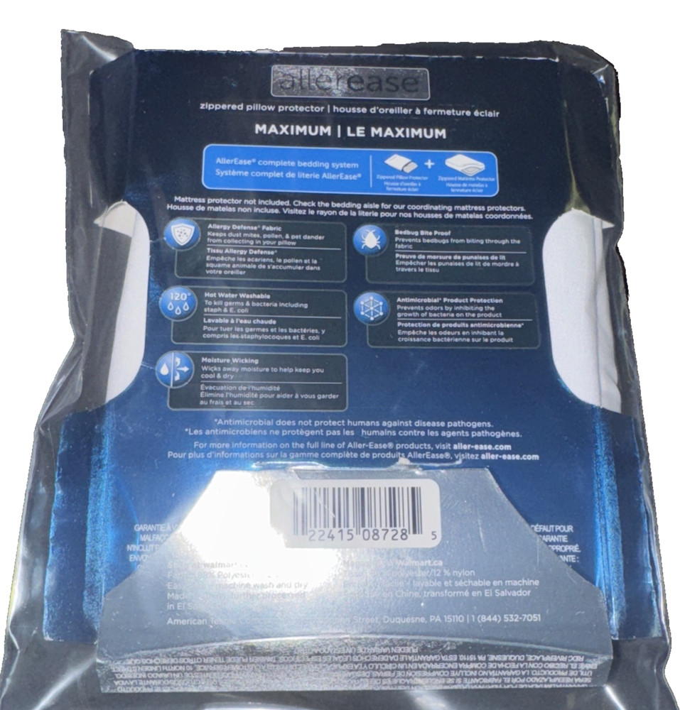 Allerease Maxium Sandard/Queen Matress + Pillow Protector