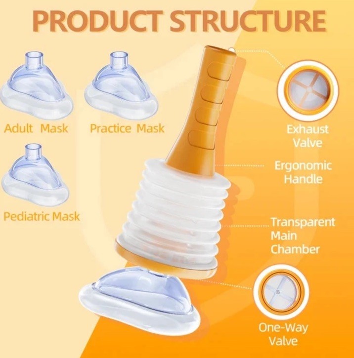 SENVOK First Aid Anti-Choke Rescue Device Home Kit Children & Adult Masks