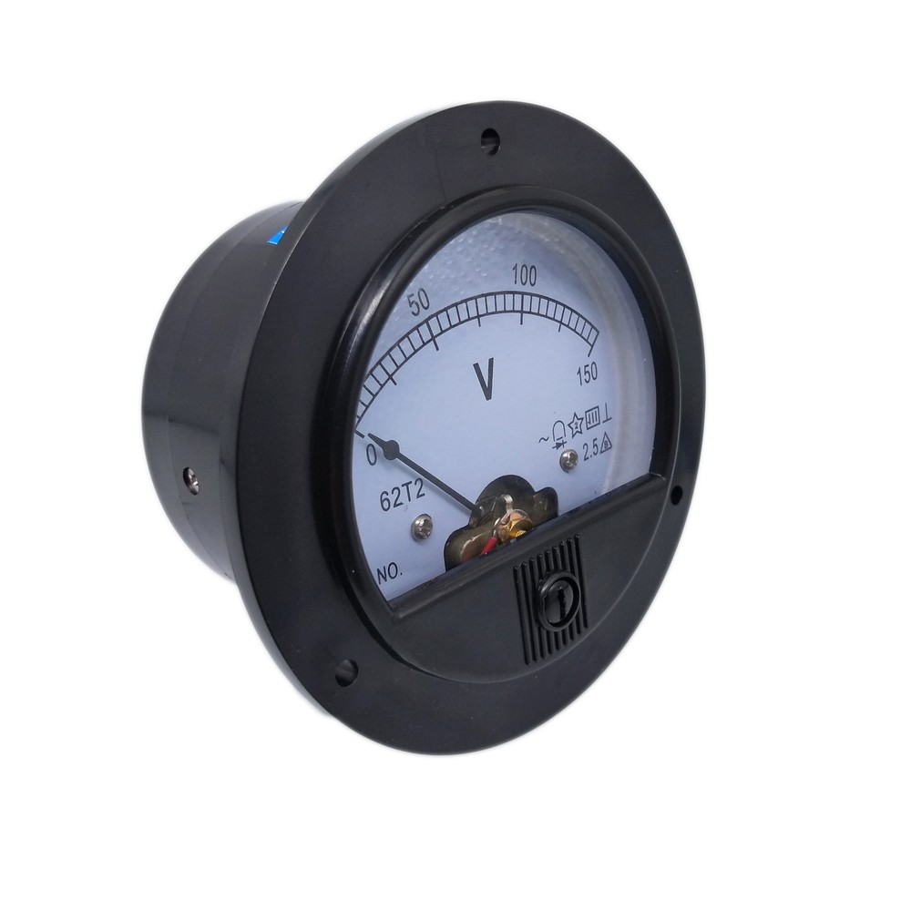 US Stock AC 0 ~ 150V Round Analog Volt Pointer Needle Panel Meter Voltmeter