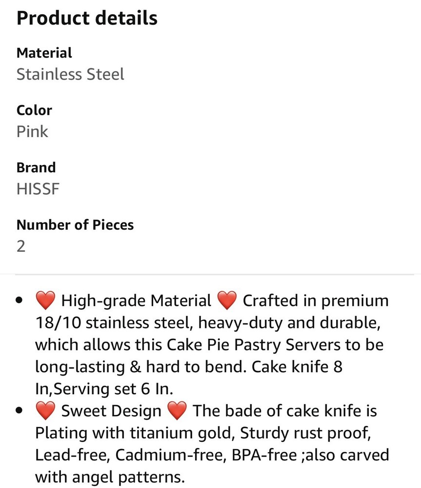 hissf cake pie pastry servers