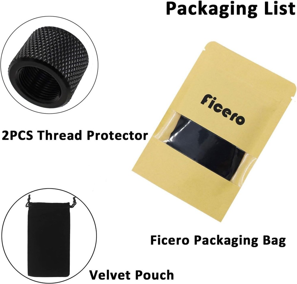 Thread Protector 1/2 x 28 for .22LR .223 & 5.56 2 Pack