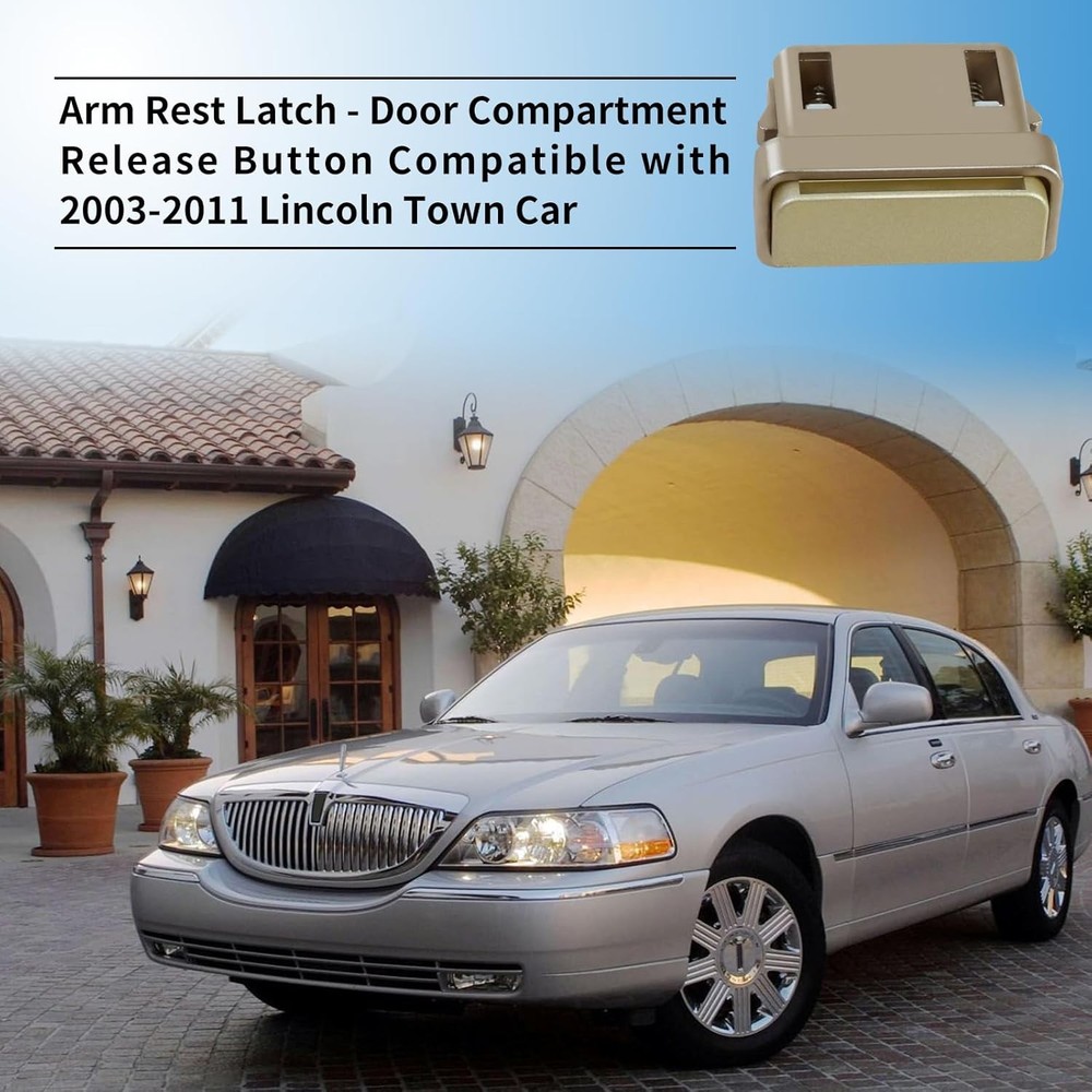 2 Pack Arm Rest Latch Release Button Compatible Lincoln Town Car 2003 2011