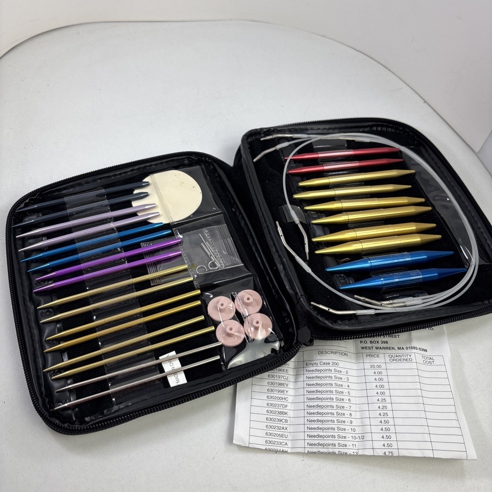 Boye Needlemaster Interchangeable Needle System Hooks Set Zip Case Crochet Knit